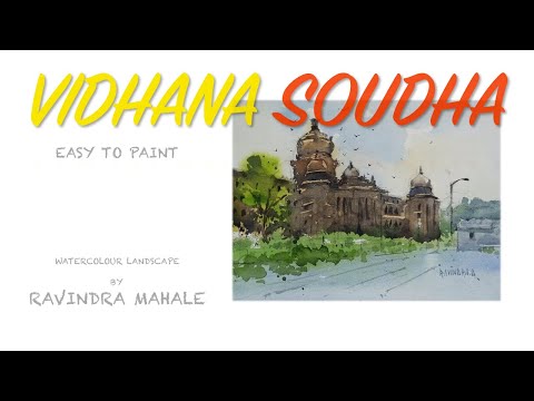 Vidhana Soudha Greeting Card by Umesh U V