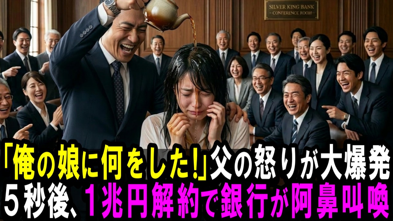 【スカッと】「俺の娘に何をした!」父の怒りが大爆発→5秒後、1兆円解約で銀行が阿鼻叫喚。【シニア】 のコピー