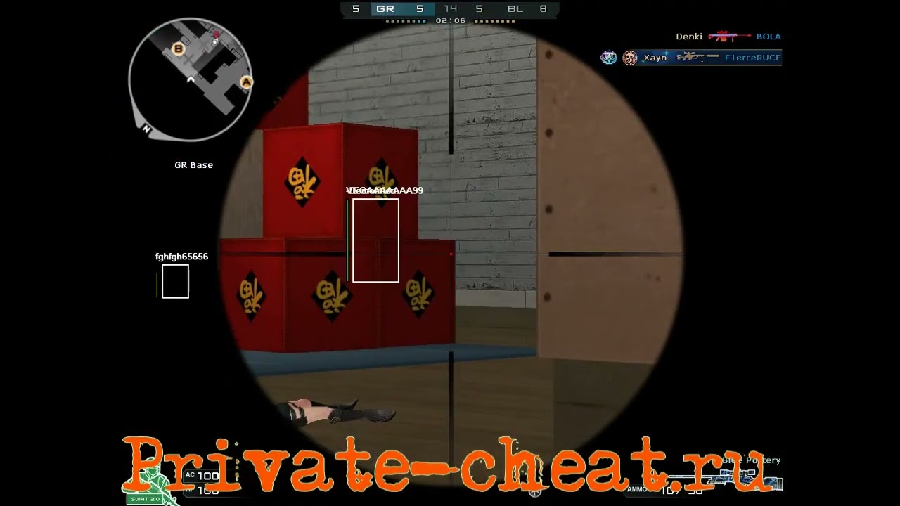 Чит для Crossfire West, Z8games, Скачать валлхак, Wallhack ESP, AimBot