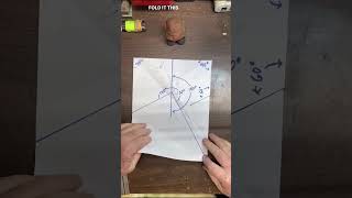 How To Find Angles With A Sheet Of Paper #diy