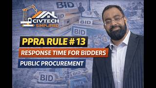 PPRA Rule 13 Response Time by PPRA for bidders, suppliers contractors &amp; consultants in Public Tender