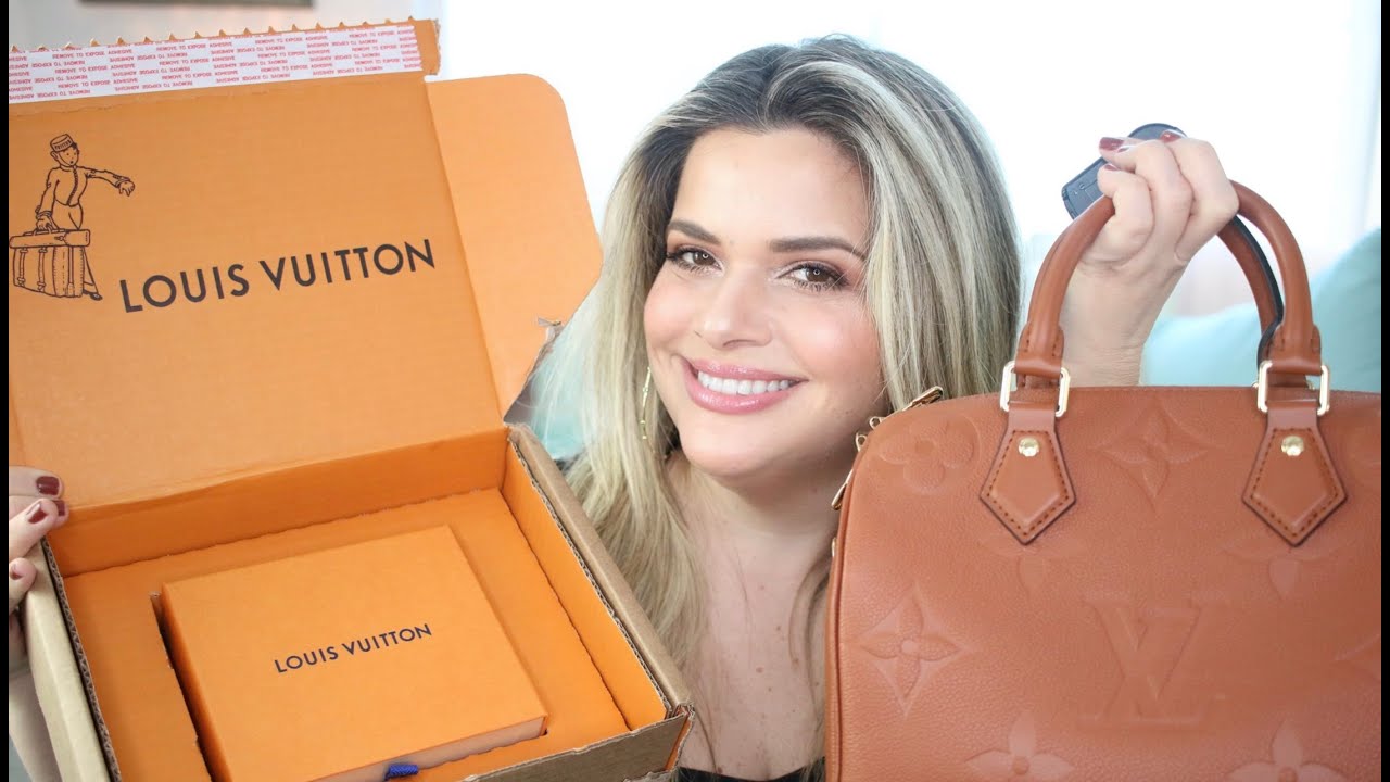 TRIPLE LOUIS VUITTON UNBOXING - SPEEDY BANDOULIERE 25 IN COGNAC + NEW SLGs  / SPEEDY 30 VS SPEEDY 25 