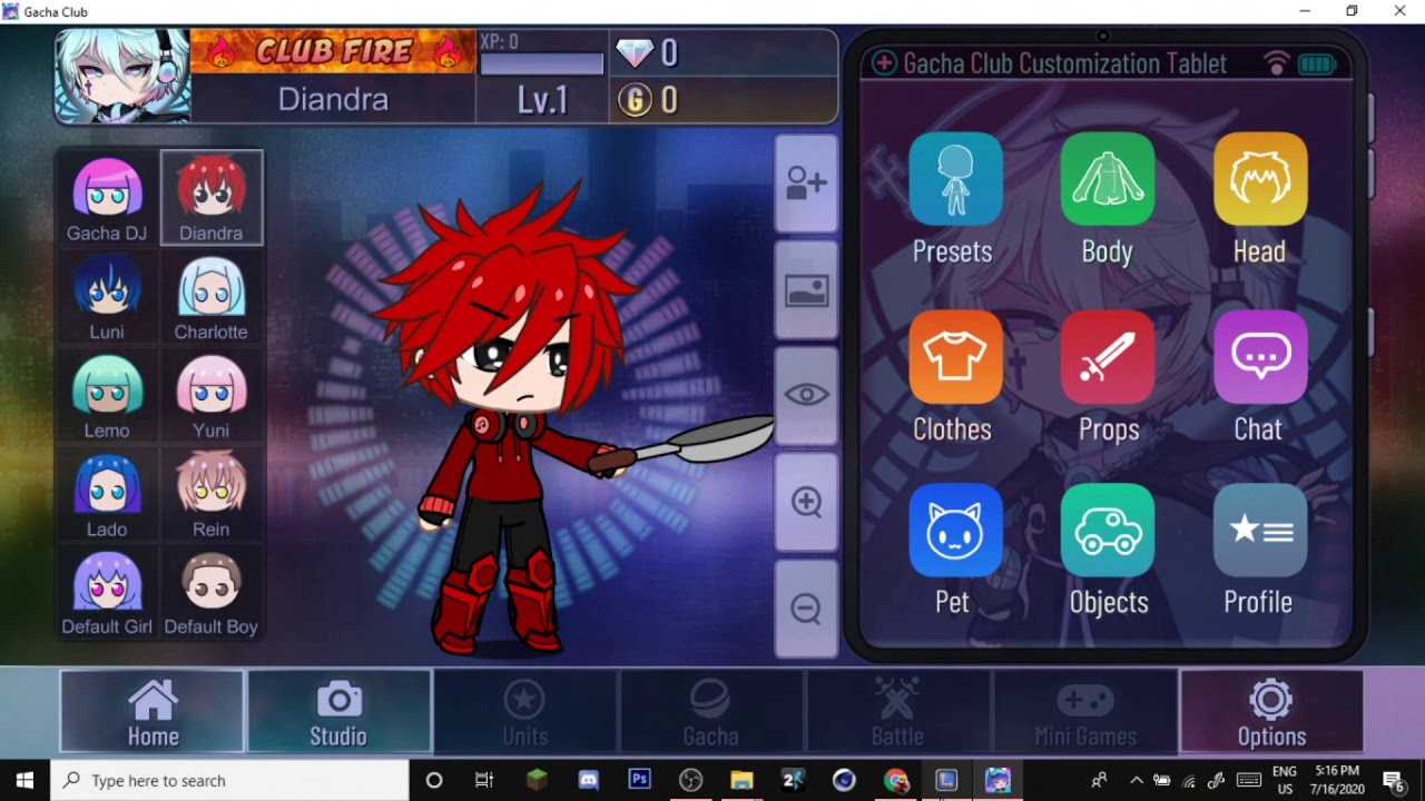 Cara Fullscreen Gacha Club PC - YouTube