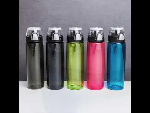  Thermos Nissan Intak Hydration Water Bottle with Meter, Blue:  Sports Water Bottles: Home & Kitchen