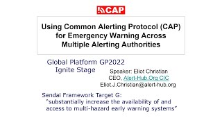 Using CAP Across Multiple Alerting Authorities