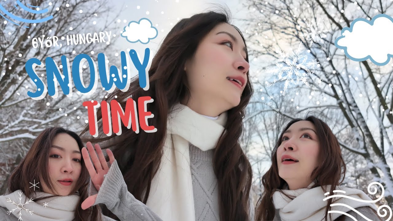 Winter vibes ພາມາເບິ່ງຫິມະຫລັງຫໍນຳກັນ ☃️❄️ Szechenyi Istvan egyetem #Ep1 