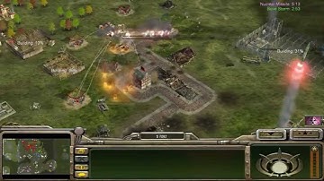 Command & Conquer Generals: Zero Hour Gameplay 4v4 A.I.`s all over!