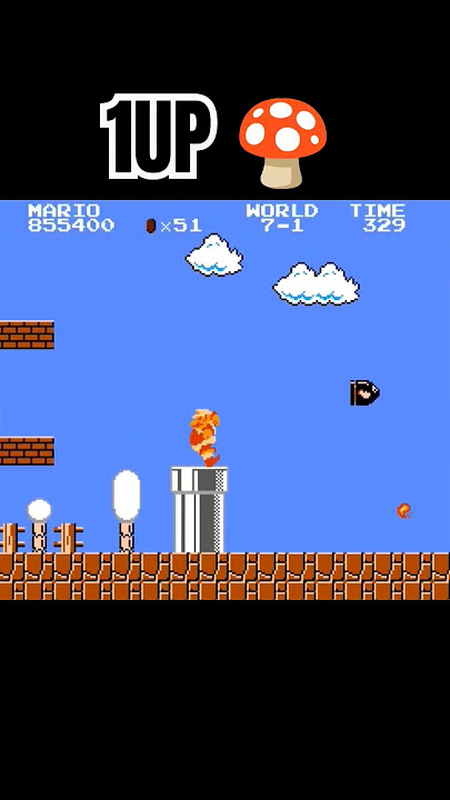 Super Mario Bros. NES: all 🪙 in World 6-3 Unlocks 1UP 🍄 in World 7-1