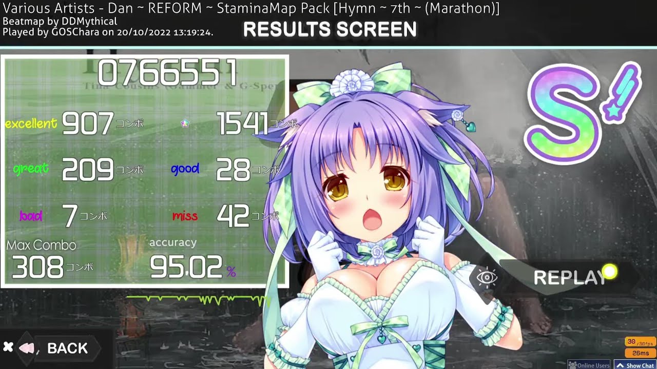 [Osu!Mania] 7th dan Reform Stamina Map 95.02% - YouTube