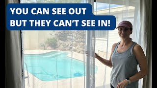Sheer PRIVACY Curtains that let you SEE THROUGH