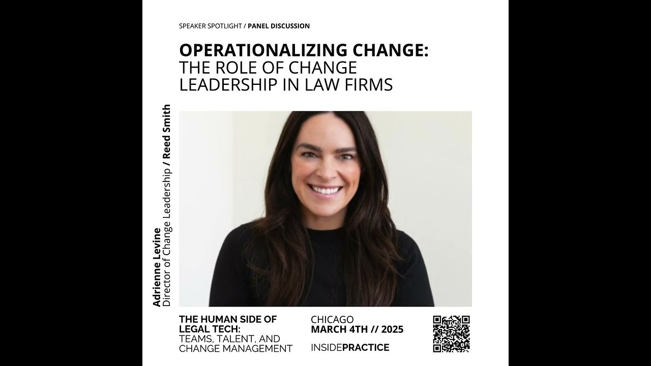 Operationalizing Change: The Role of Change Leadership in Law Firms
