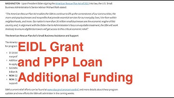New EIDL Grant and PPP Loan Funding in the Stimulus Package | Targeted EIDL Grant Progress