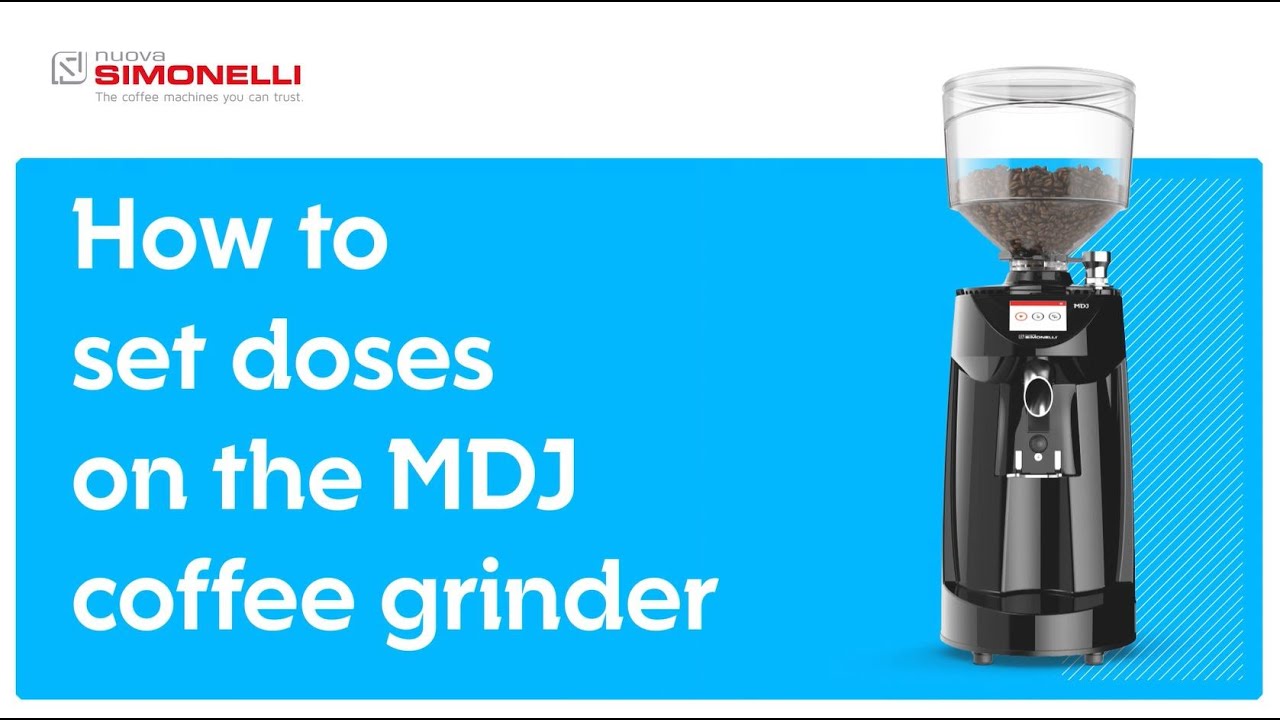 MDJ coffee grinder How to set doses YouTube