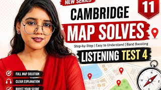 IELTS Listening MAP Questions Made EASY! | Cambridge 11 Test 4 | Step-by-Step Solve