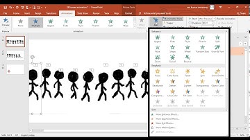 How to make a Walking Stickman in Microsoft PowerPoint