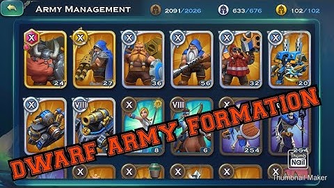 best DWARF army formation | Art Of Conquest