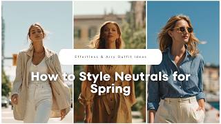 How to Style Neutrals for Spring 🍦 Effortless & Airy Outfit Ideas screenshot 3