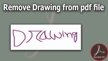 How to Remove Drawing from pdf file in Adobe Acrobat Pro
