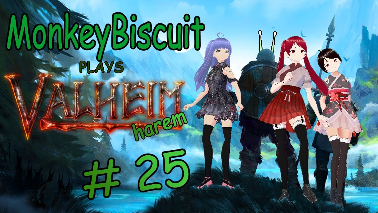 Valheim Harem Episode 25 'Building the Castle' [MonkeyBiscuit]