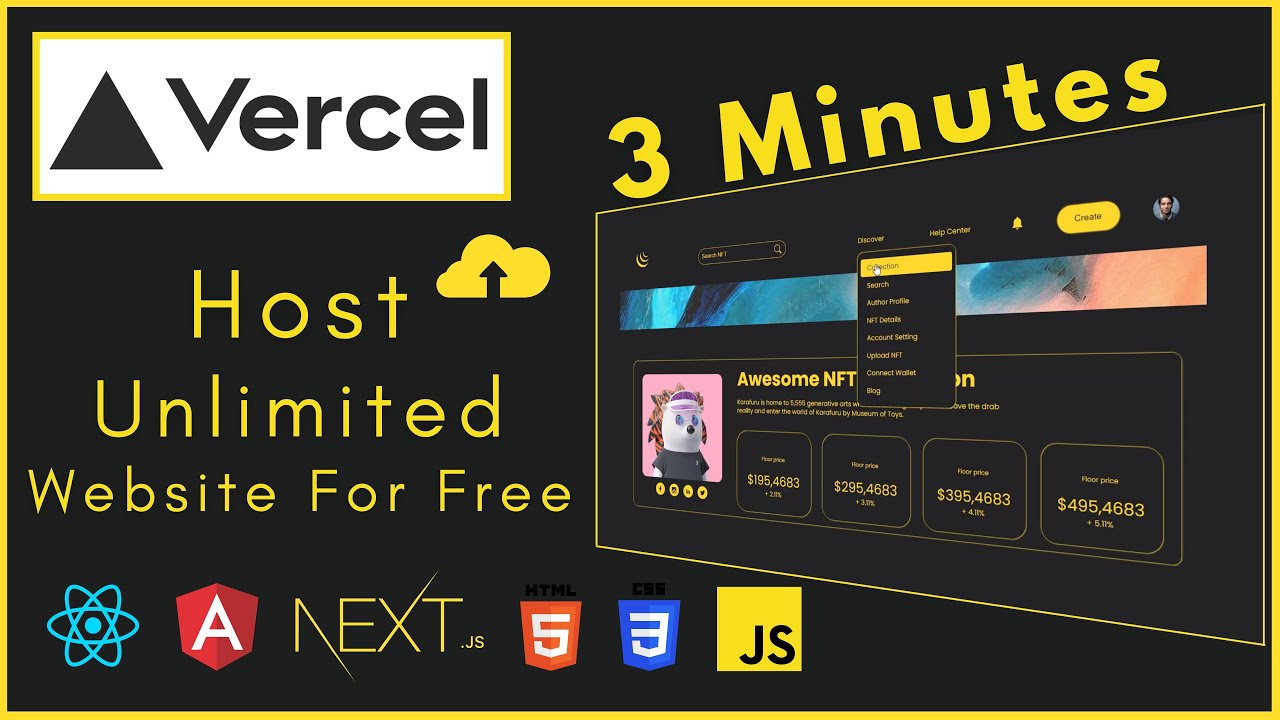 ⁣Host Unlimited Website For Free | Vercel Free Website Hosting | How To Deploy Website  #vercel