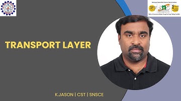 Fundamentals of Transport Layer  |  Data Communication and Networks  | SNS Institutions