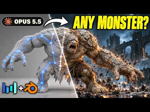 AI Can Now Animate Any Monster. Opus 5.5 Built the Tool
