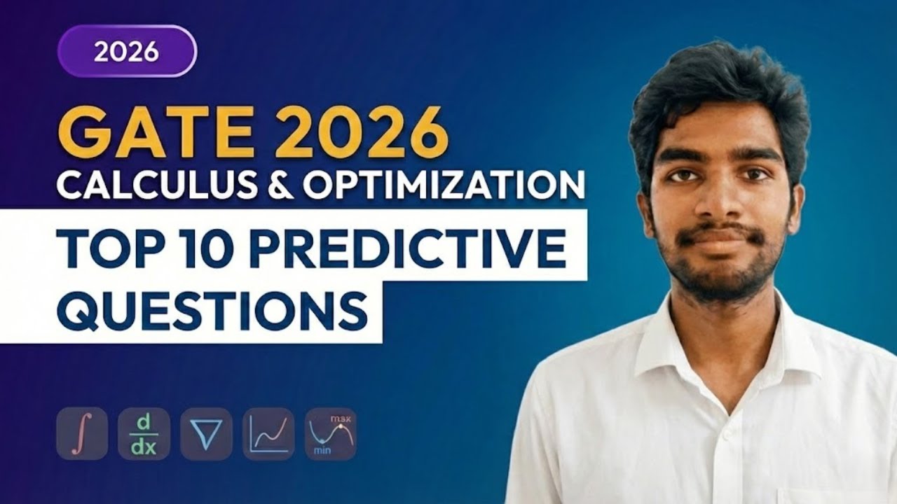 GATE 2026 Calculus & Optimization 🔥 Top 10 Predictive Questions + Tricks | Surya Nallamothu