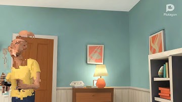 Plotagon Caillou sings theme song/grounded