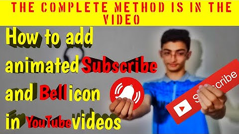 How to add animated subscribe button and bell icon in YouTube videos || Hindi,Urdu ||My Techniques