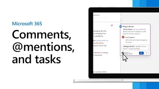 Celebrity Comments, @mentions, and tasks in Microsoft 365 Wealth
