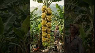 Download Lagu Grandpa Finds the World’s LARGEST Banana Bunch! 🍌 | Unbelievable Village Harvest #countryside MP3