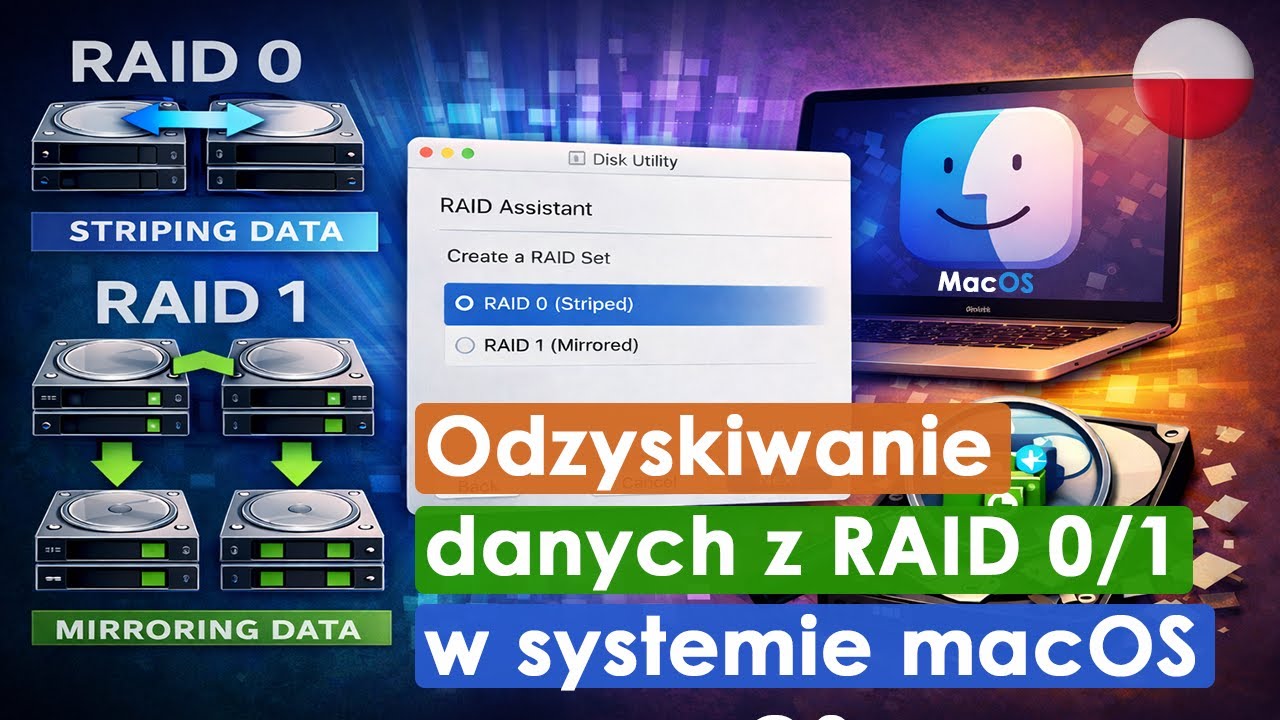 Jak odzyskać dane z RAID 01 utworzonego za pomocą Disk Utility – Asystenta RAID w systemie macOS