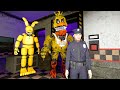 АНИМАТРОНИКИ ПУГАЮТ ОХРАННИКА FNAF COOP ГАРРИС МОД
