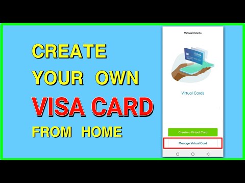 How to create a virtual visa card for all online purchases.