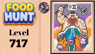 Food hunt pixel puzzle level 717 solution and walkthrough for gameplay 