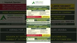 URGENT JOB REQUIREMENT FOR NEOM CITY, SAUDI ARABIA!