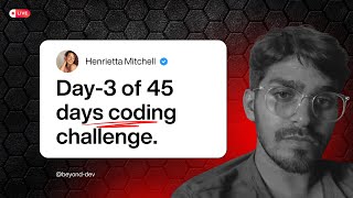 🔥 Day 3 of Solving 500 problems in 45 Days of Code Challenge💻 | NeetCode DSA Sheet 🚀LIVE 🔴