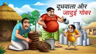 दूधवाला और जादुई गोबर | Doodhwala Aur Jadui Gobar । Hindi Kahaniya। Cartoon Comedy Hindi Story