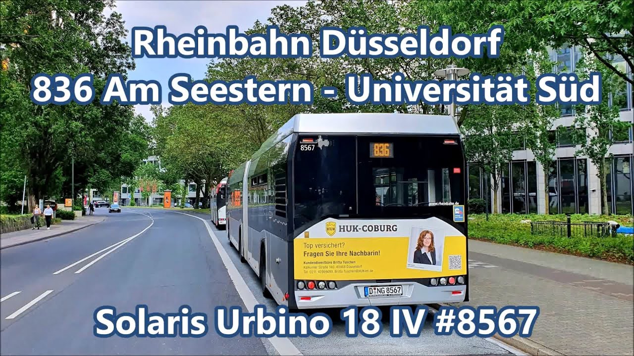 Rheinbahn Düsseldorf - Linie 836, Solaris Urbino 18 IV #8567