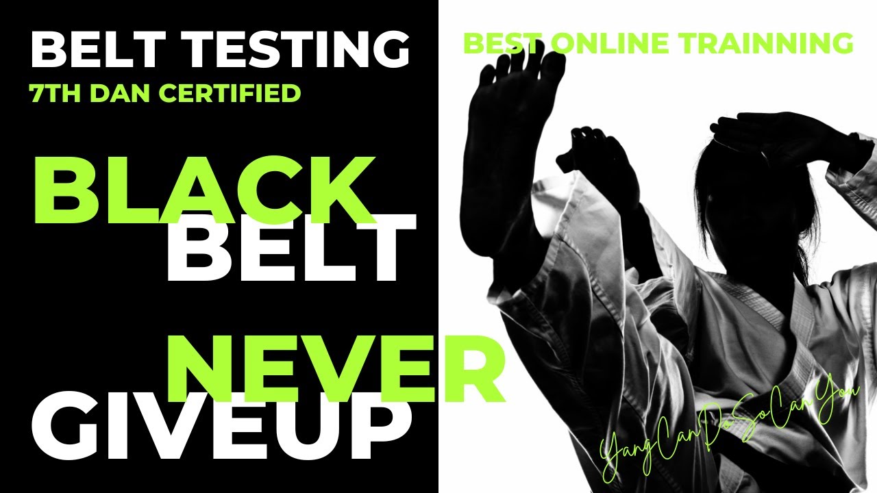 Black Belt TESTING 7th DAN Certified - YouTube