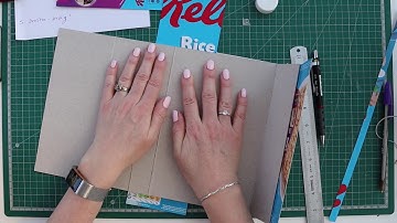 Making a fabric covered journal with magnetic closure