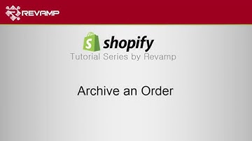 How to Archive an Order in Shopify
