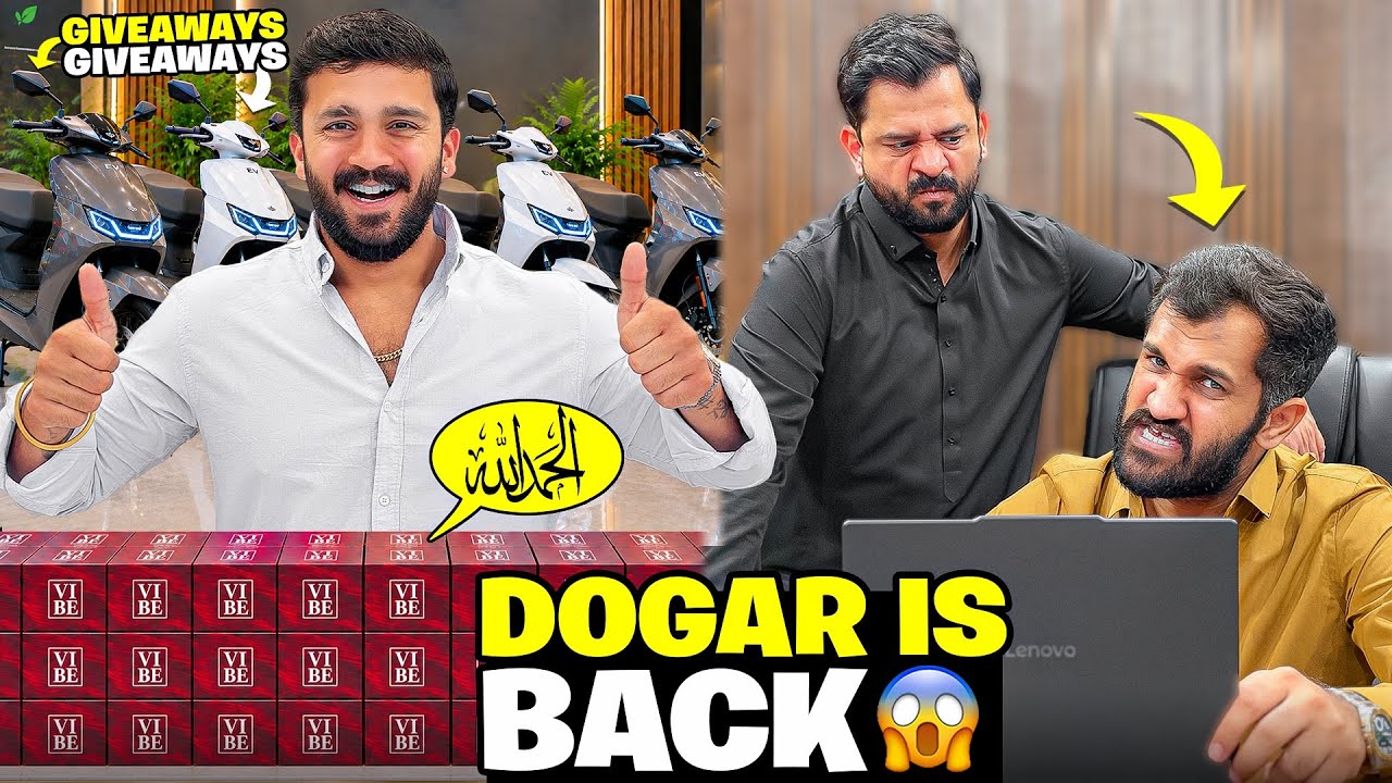 Dogar is Back after 10 Days in Hisab Kitab Mood😱Scooty Giveaway announce krdia😍