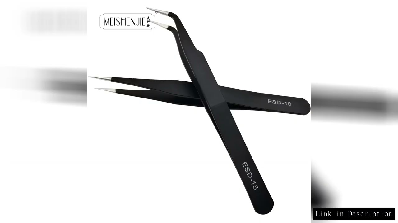 MEISHENJIE 1PC Stainless Steel Curved Straight Eyebrow False Eyelash Tweezers Nail Art Extension Mak