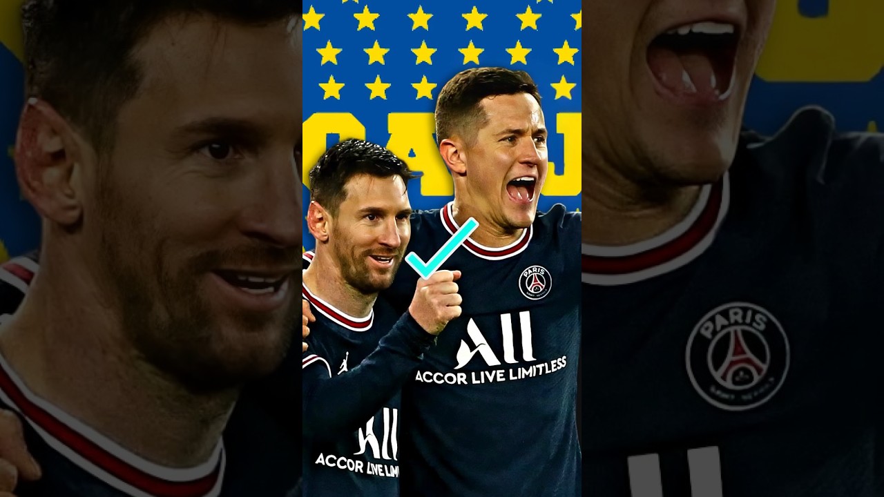 Ander Herrera jugando con Messi y Neymar