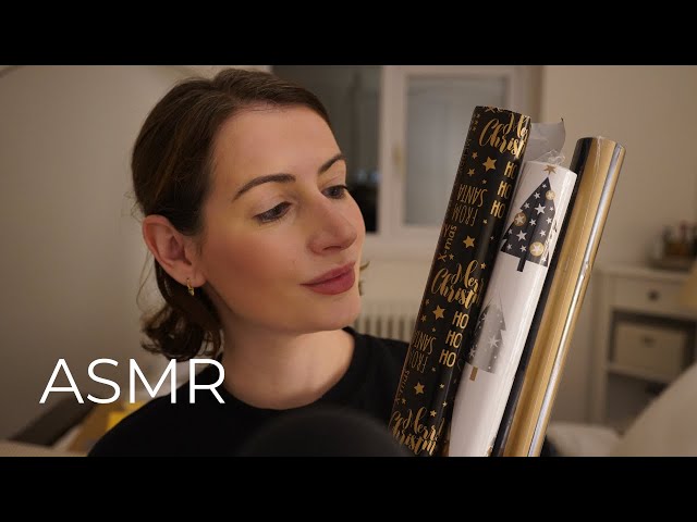 ASMR - Special Christmas message + Video to help you sleep and relax: wrapping gifts (Portuguese)