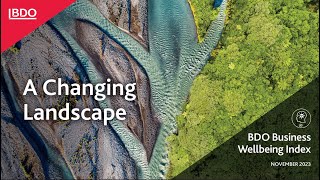 BDO Business Wellbeing Index - November 2023 video insights | BDO New Zealand