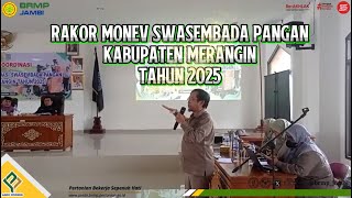 Rakor Monev Swasembada Pangan Kabupaten Merangin Tahun 2025