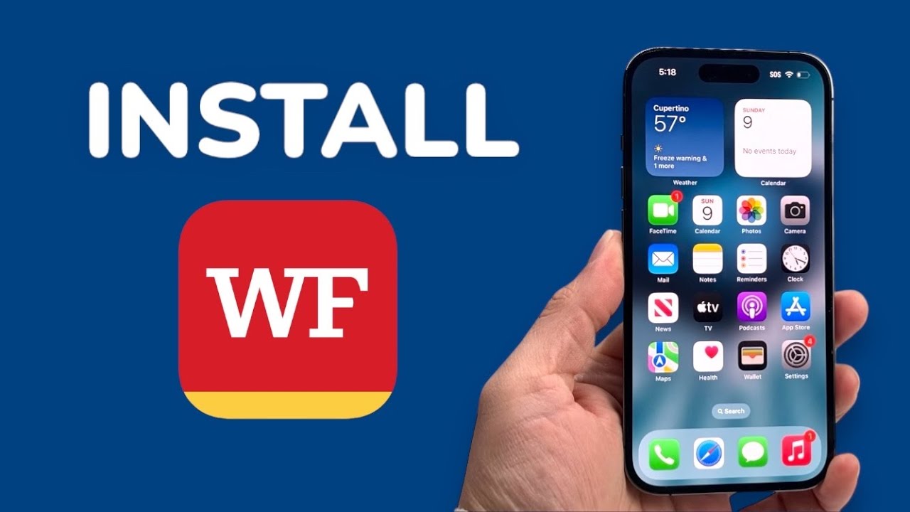 How To Install Wells Fargo Mobile App on iPhone - YouTube