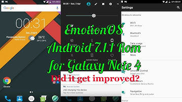 EmotionOS Android Nougat 7.1.1 for Samsung Galaxy Note 4  N910F/P/V l #Note4Roms